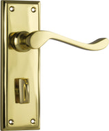 Tradco Camden Privacy Lever, Polished Brass