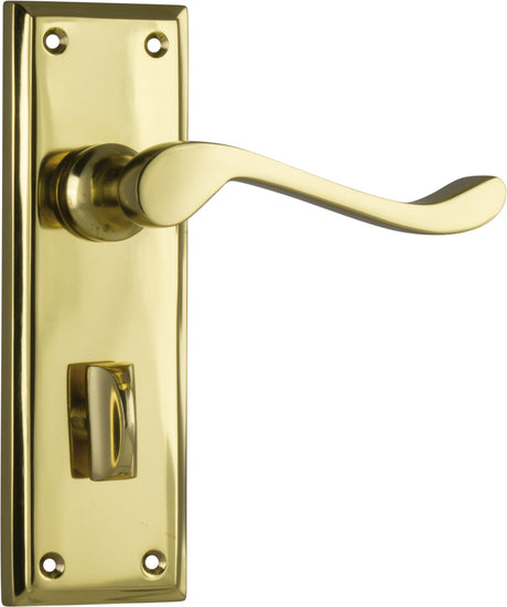 Tradco Camden Privacy Lever, Polished Brass