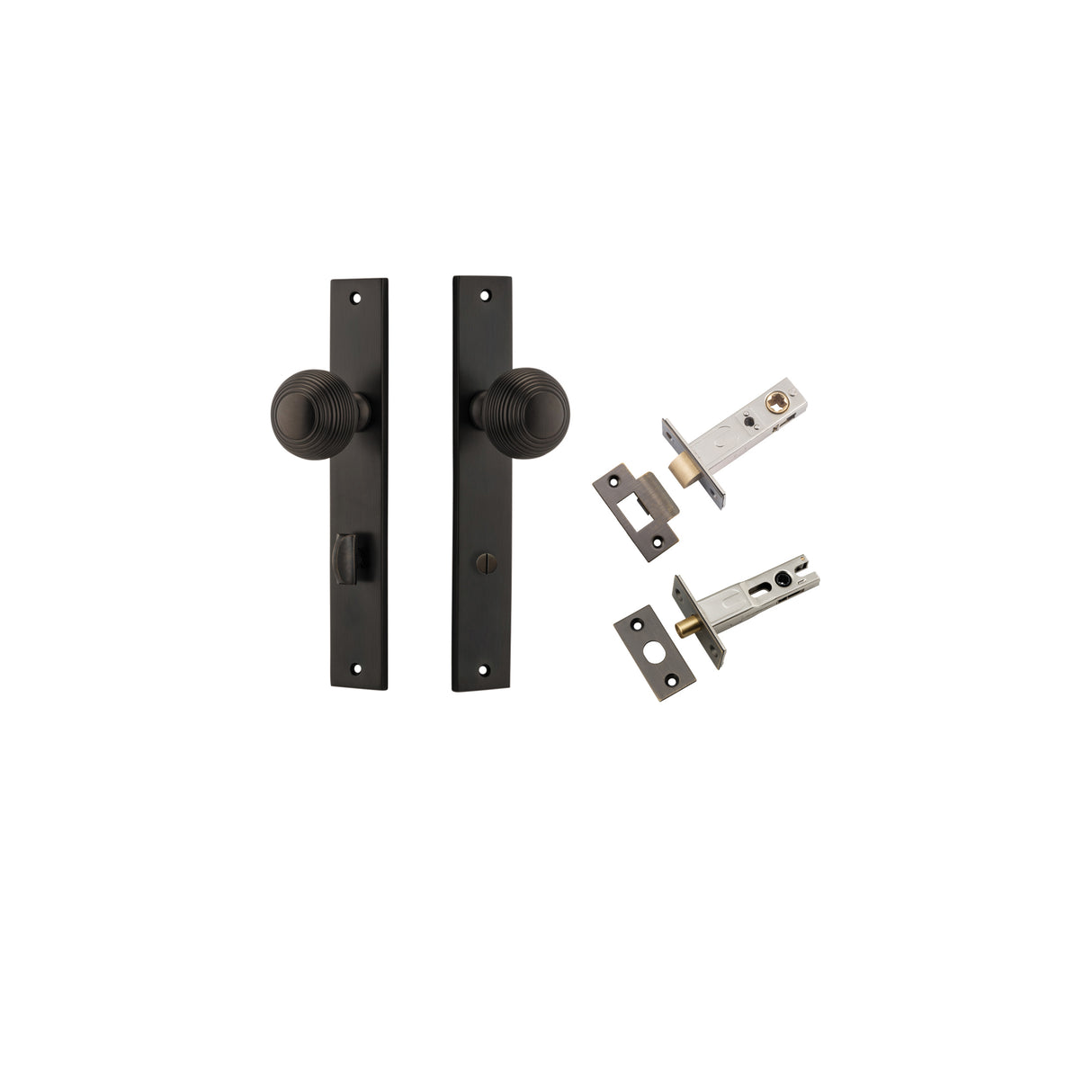 Iver Guildford Knob Rectangular Backplate - Complete Kits