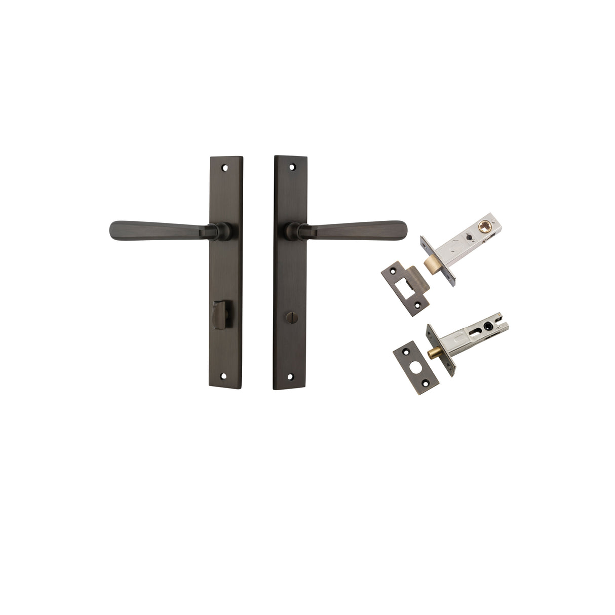 Iver Copenhagen Rectangular Backplate Lever - Complete Kits