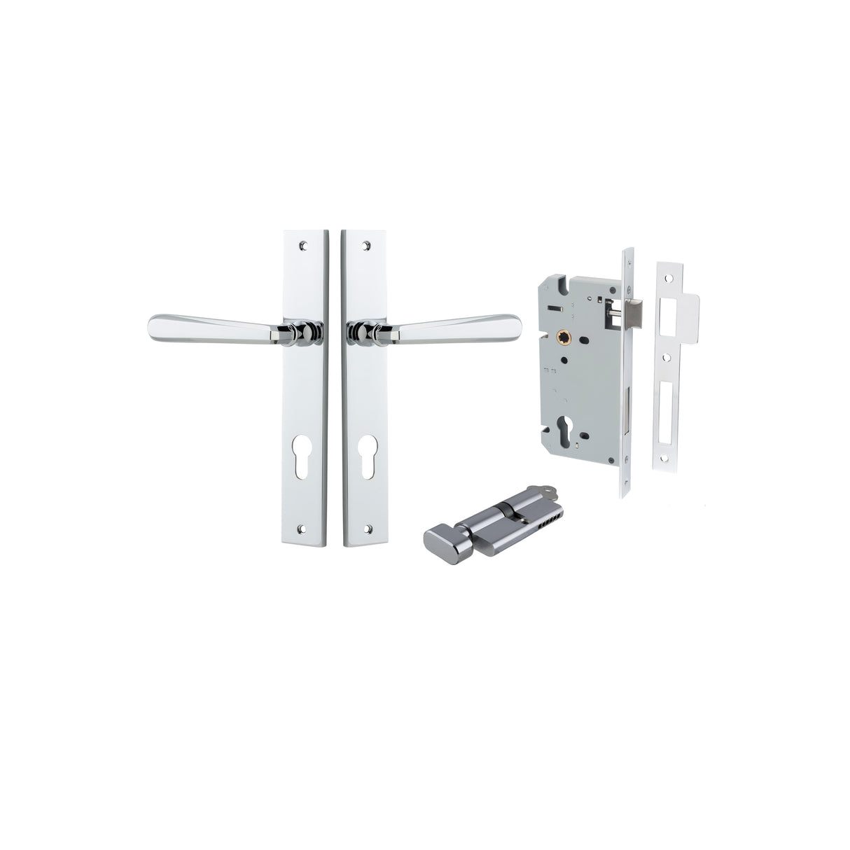 Iver Copenhagen Rectangular Backplate Lever - Complete Kits