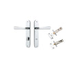 Iver Copenhagen Oval Backplate Polished Chrome, Privacy Set - Complete