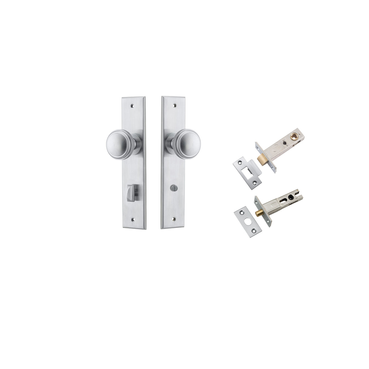 Iver Paddington Knob Chamfered Backplate - Complete Kits