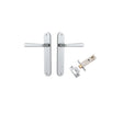 Iver Copenhagen Oval Backplate Brushed Chrome, Passage Set - Complete
