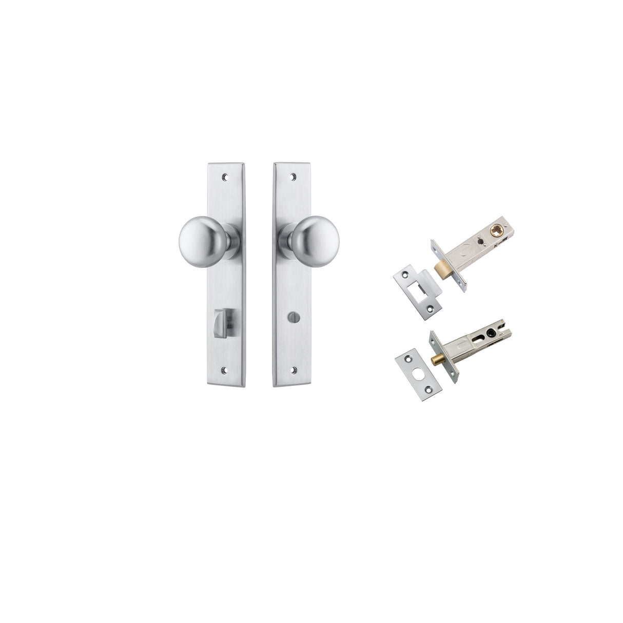 Iver Cambridge Knob Chamfered Backplate - Complete Kits