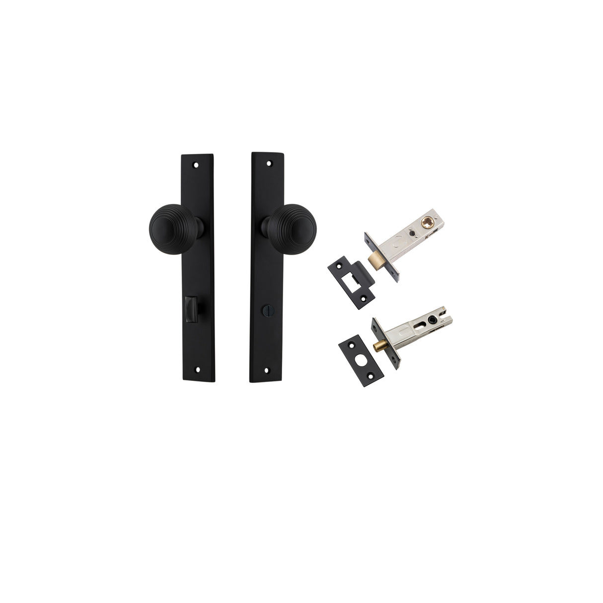 Iver Guildford Knob Rectangular Backplate - Complete Kits