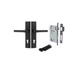 Iver Helsinki Stepped Backplate Signature Brass, Entrance Set Locking - Key / Turn