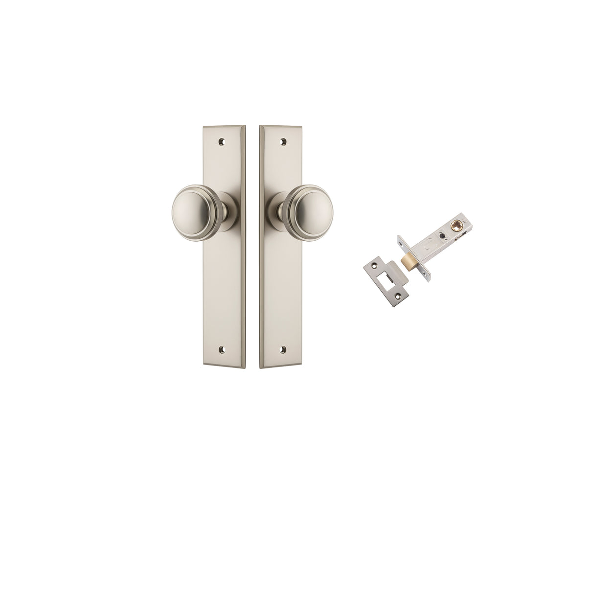 Iver Paddington Knob Chamfered Backplate - Complete Kits