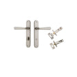 Iver Copenhagen Oval Backplate Satin Nickel, Privacy Set - Complete