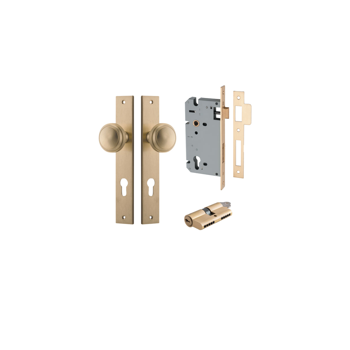 Iver Paddington Knob Rectangular Backplate - Complete Kits