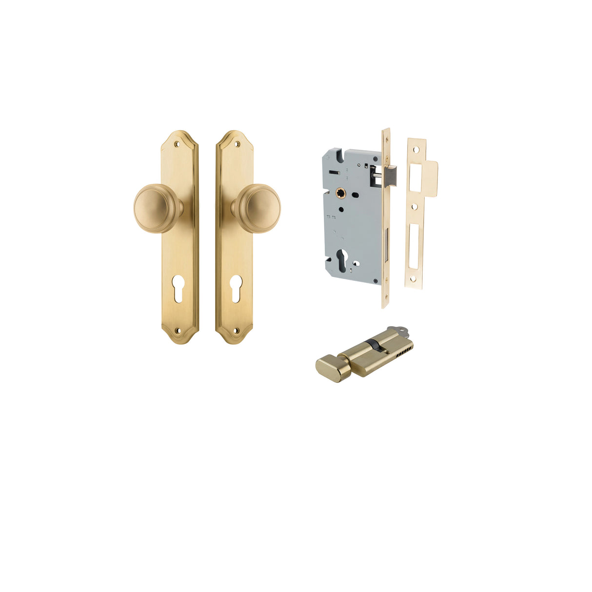 Iver Paddington Knob Shouldered Backplate - Complete Kits