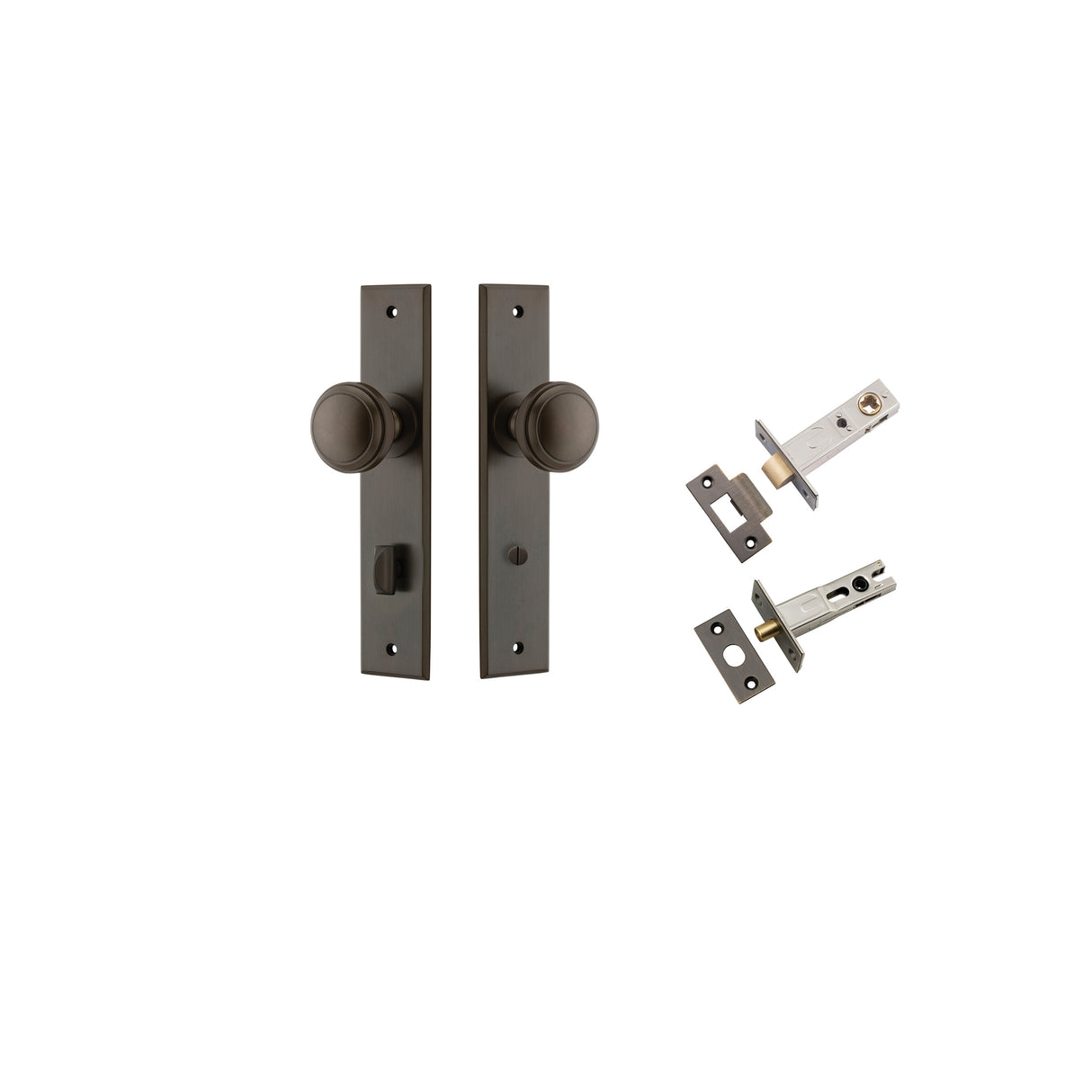 Iver Paddington Knob Chamfered Backplate - Complete Kits