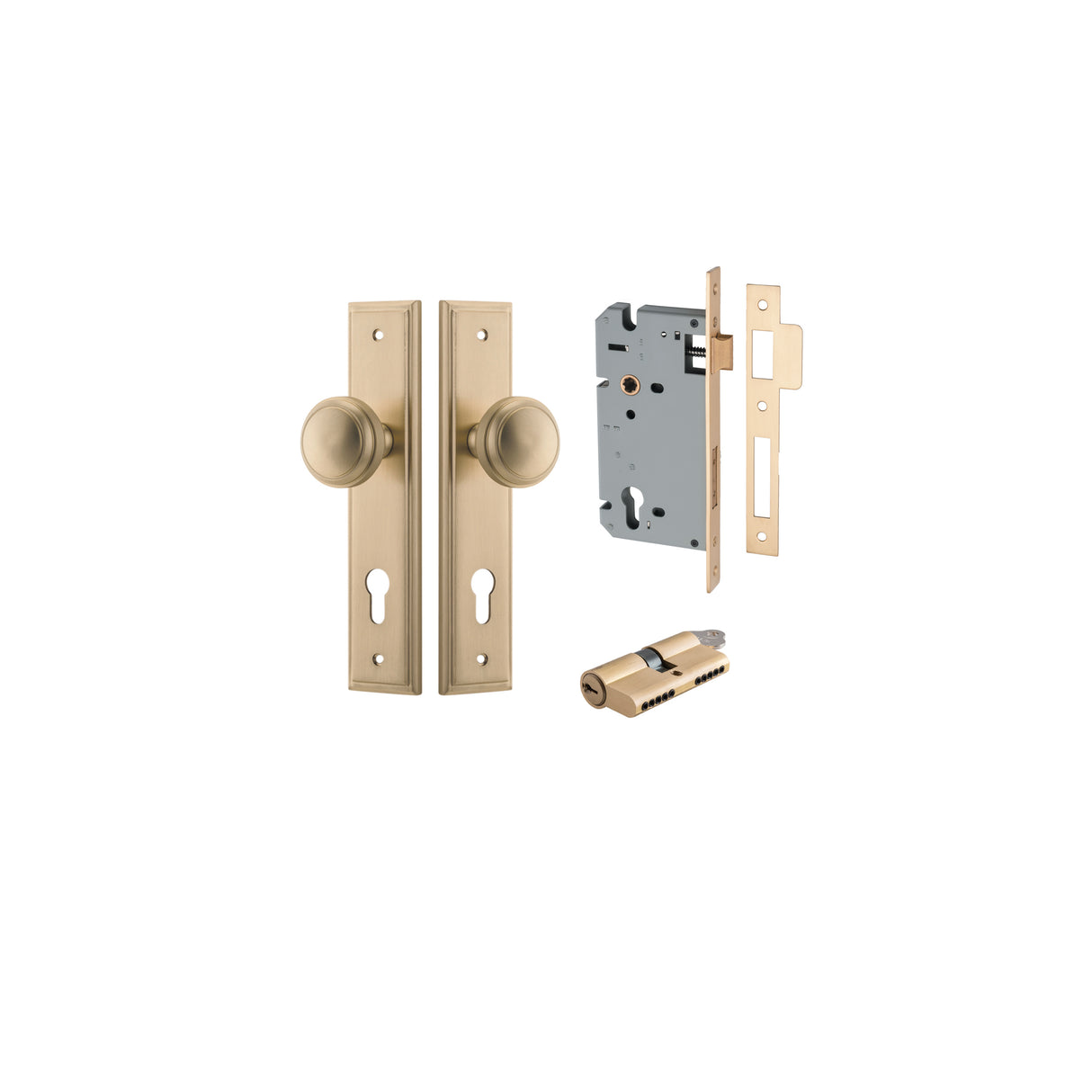 Iver Paddington Knob Stepped Backplate - Complete Kits