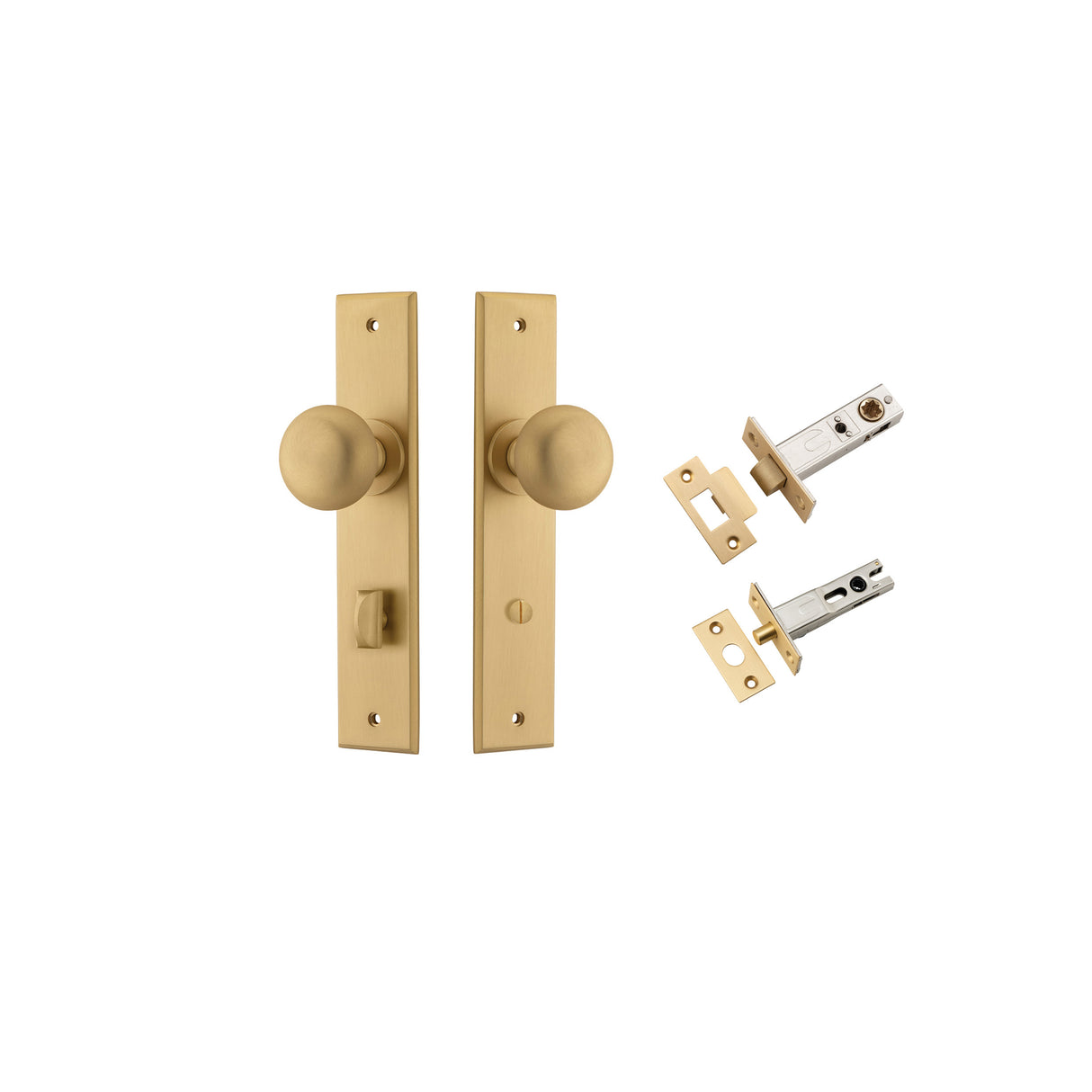 Iver Cambridge Knob Chamfered Backplate - Complete Kits