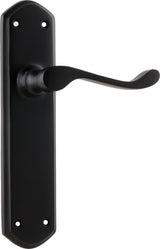 Tradco Windsor Door Lever Matt Black Latch