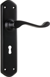 Tradco Windsor Door Lever Matt Black Lock