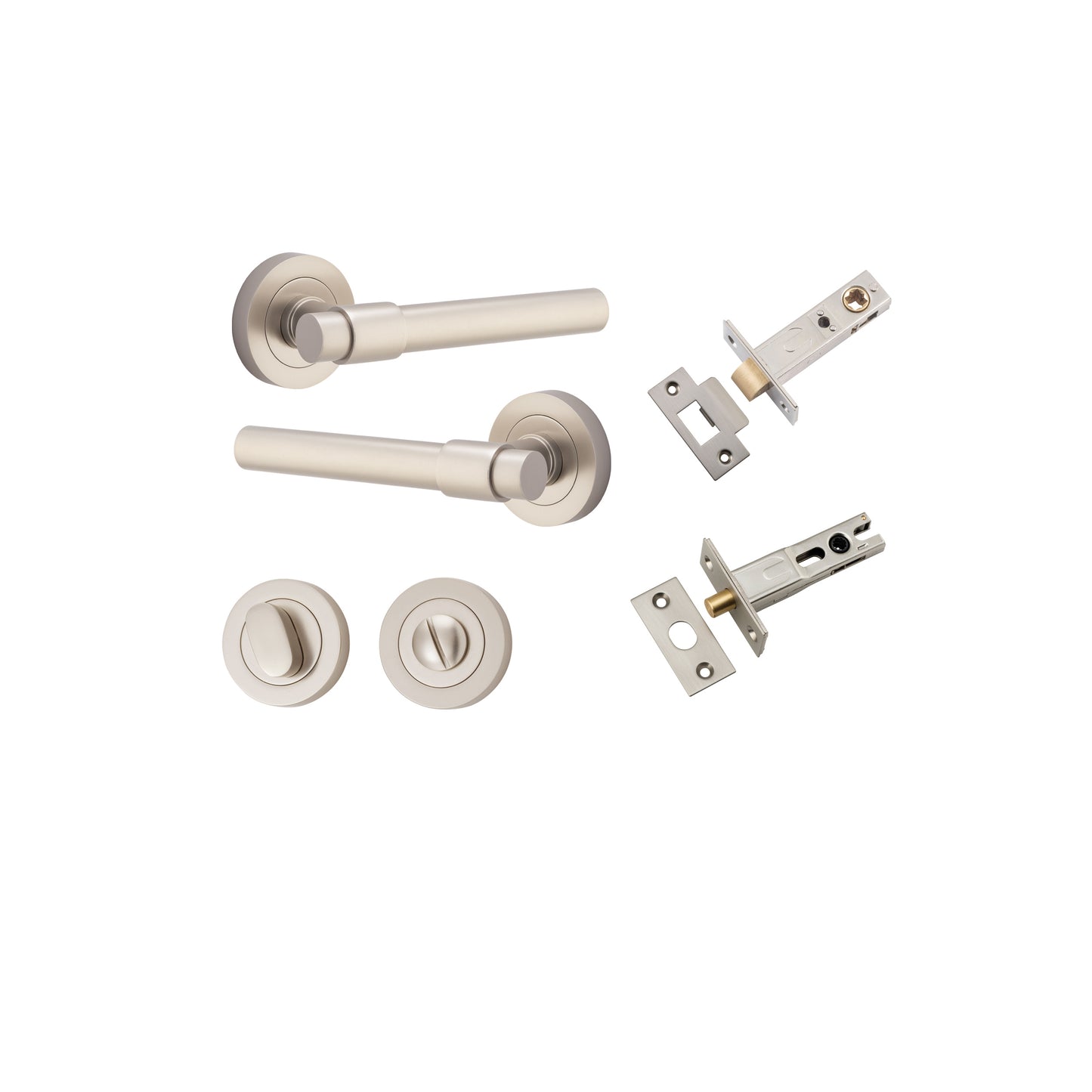 Iver Helsinki Round Rose Lever Set