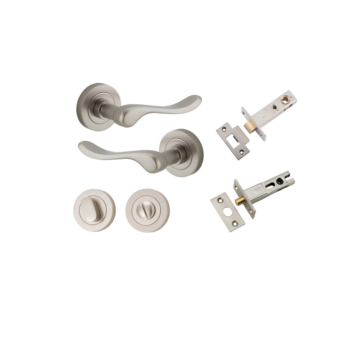 Iver Stirling Round Rose Lever Set - Complete Kits