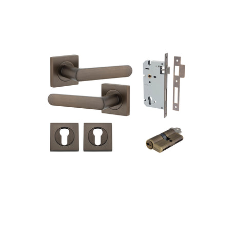 Iver Osaka Square Rose Lever Set - Complete Kits