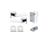 Iver Osaka Square Rose Lever Set - Complete Kits