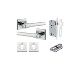 Iver Helsinki Square Rose Lever Set - Complete Kits