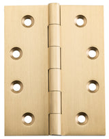 Tradco Fixed Pin Hinge Unlacquered Satin Brass 100 x 75mm
