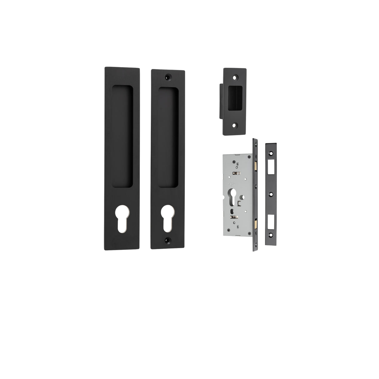 Iver Rectangular Sliding Door Pull Kit – Passage, Privacy & Entrance