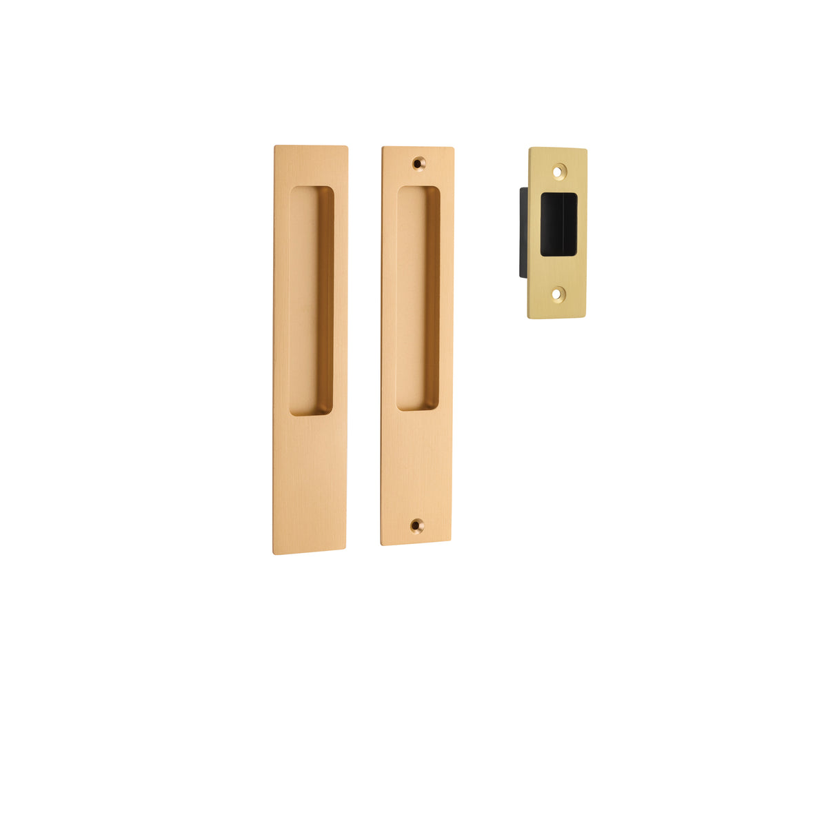Iver Rectangular Sliding Door Pull Kit – Passage, Privacy & Entrance