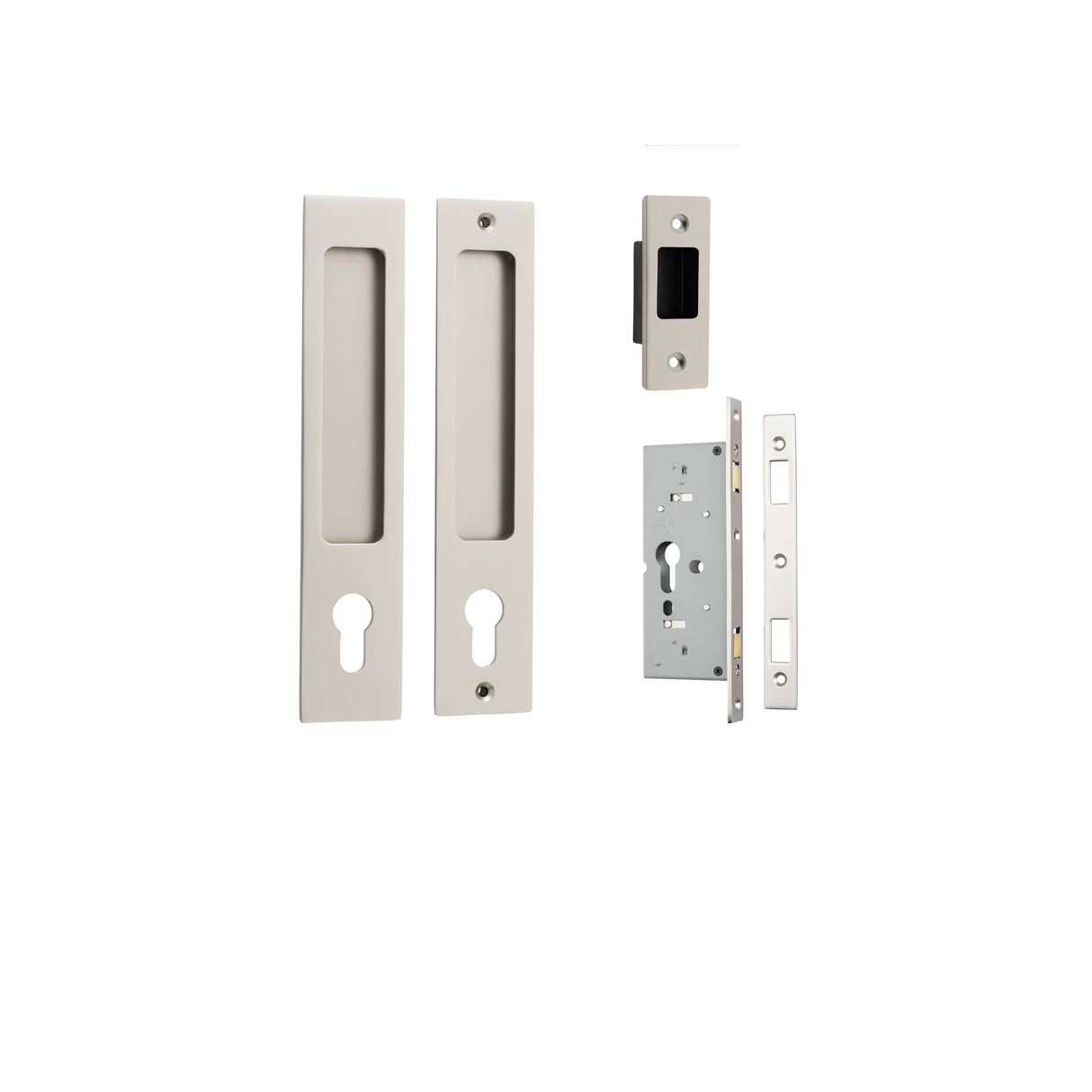 Iver Rectangular Sliding Door Pull Kit – Passage, Privacy & Entrance