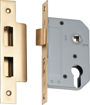 Tradco Euro Mortice Lock Polished Brass 46mm