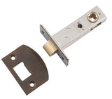 Tradco Split Cam Hard Sprung Tubular Latch, Antique Brass, 60mm