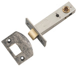 Tradco Split Cam Hard Sprung Tubular Latch, Rumbled Nickel, 70mm