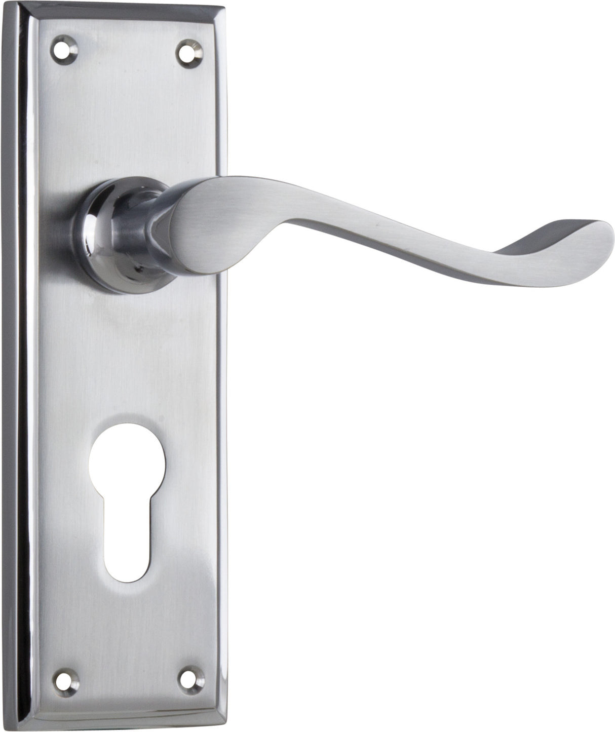 Tradco Camden Euro Lever, Satin Chrome