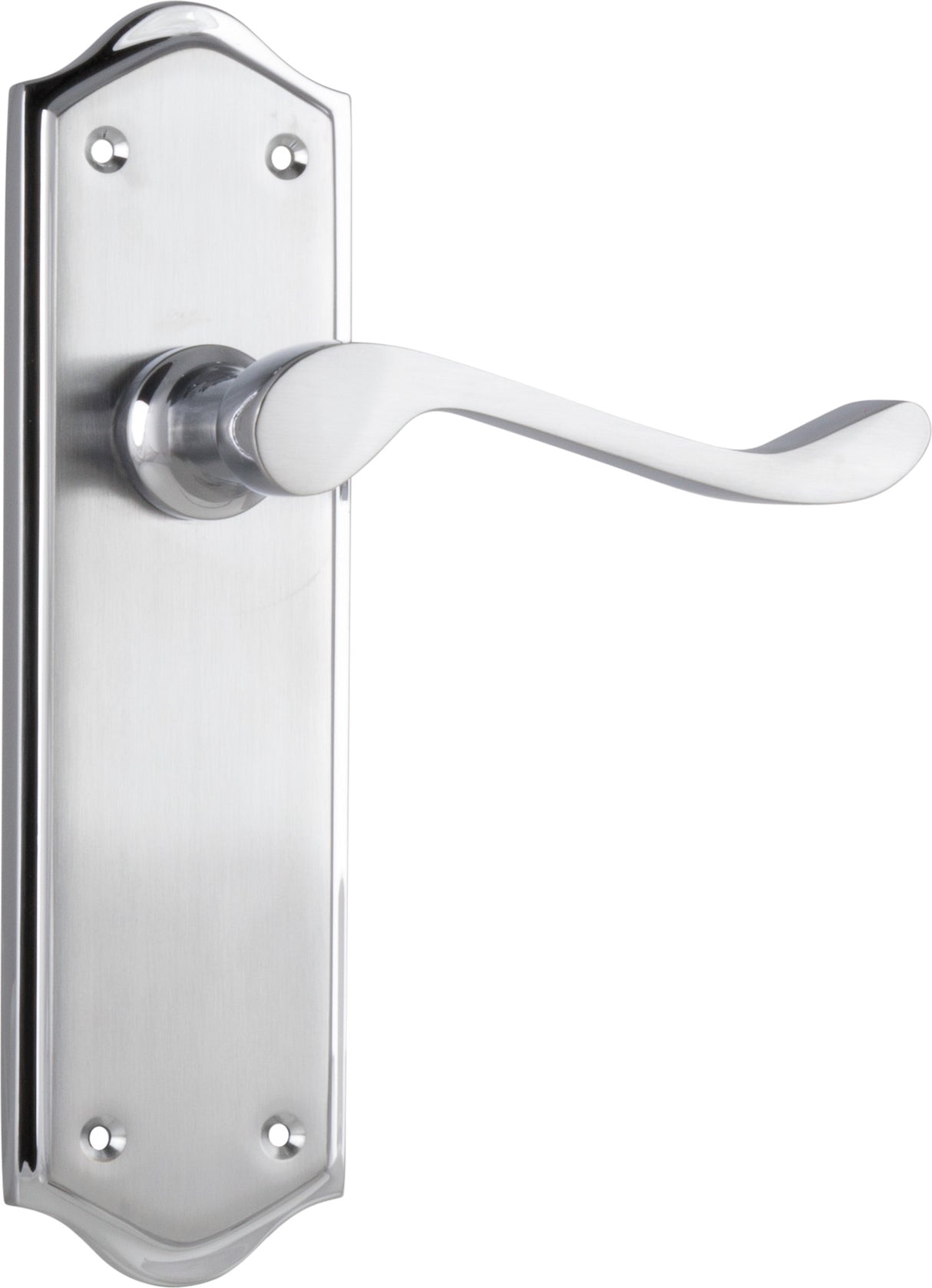 Tradco Henley Passage Lever, Satin Chrome