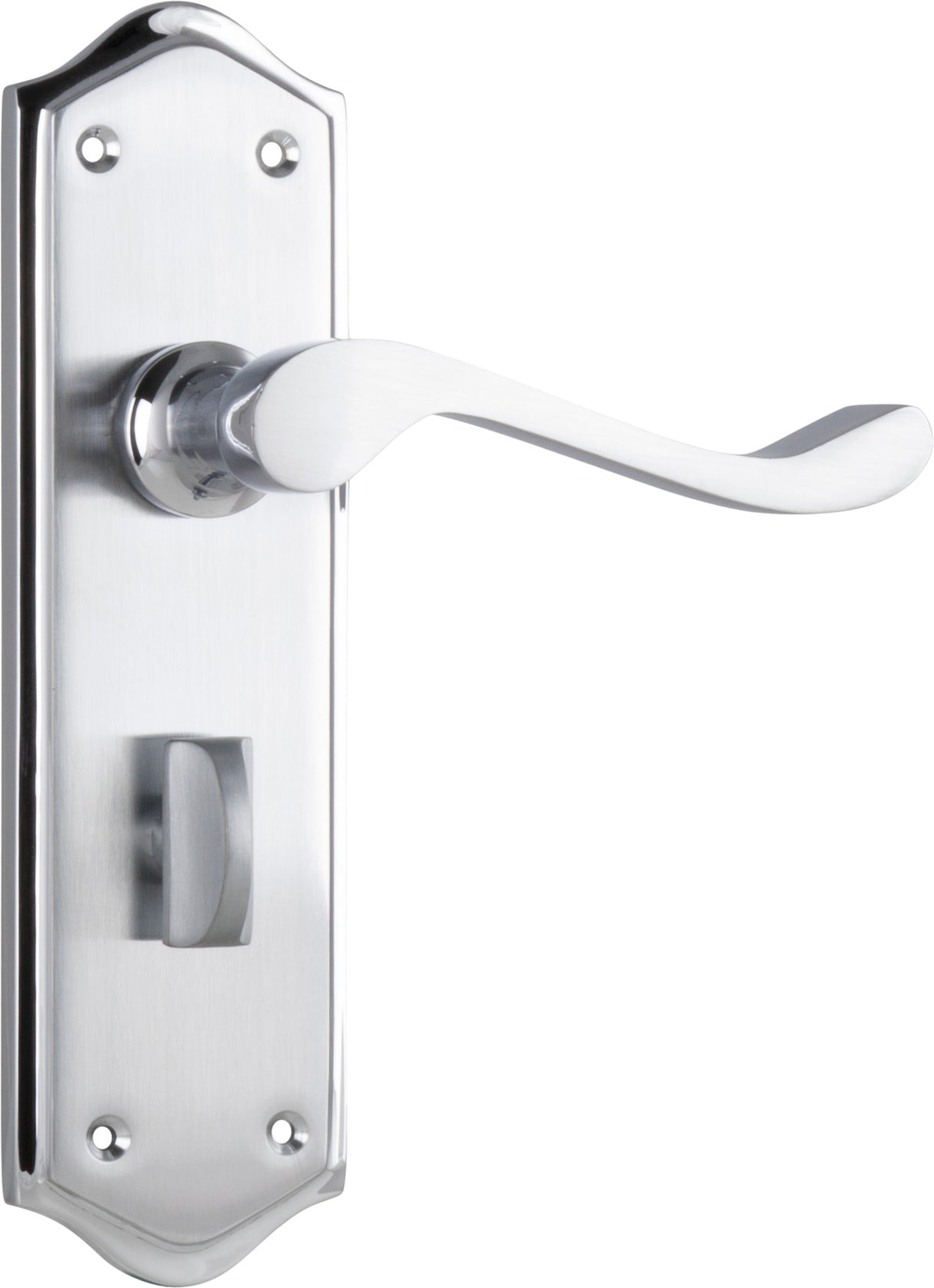 Tradco Henley Privacy Lever, Satin Chrome