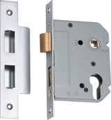 Tradco Euro Mortice Lock Satin Chrome 57mm