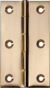 Tradco Fixed Pin Hinge Polished Brass 89 x 50mm