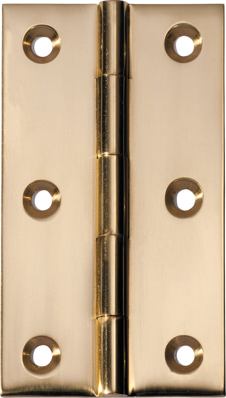 Tradco Fixed Pin Hinge Polished Brass 89 x 50mm