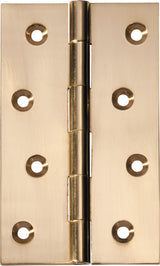 Tradco Fixed Pin Hinge Polished Brass 100 x 60mm