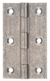 Tradco Fixed Pin Hinge Rumbled Nickel / Distressed Nickel 89 x 50mm