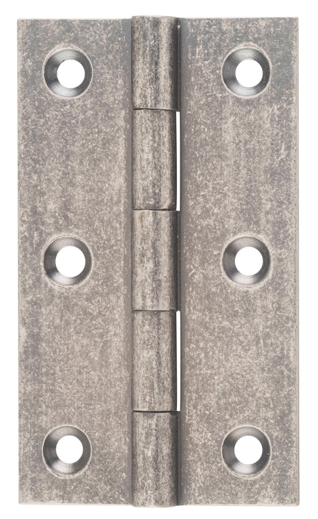 Tradco Fixed Pin Hinge Rumbled Nickel / Distressed Nickel 89 x 50mm