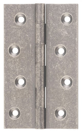 Tradco Fixed Pin Hinge Rumbled Nickel / Distressed Nickel 100 x 60mm