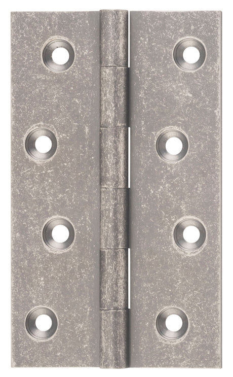 Tradco Fixed Pin Hinge Rumbled Nickel / Distressed Nickel 100 x 60mm