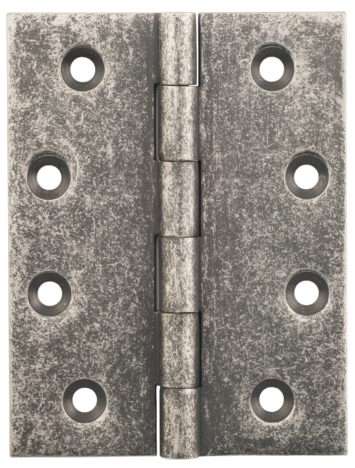 Tradco Fixed Pin Hinge Rumbled Nickel / Distressed Nickel 100 x 75mm