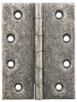 Tradco Fixed Pin Hinge Rumbled Nickel / Distressed Nickel 100 x 75mm