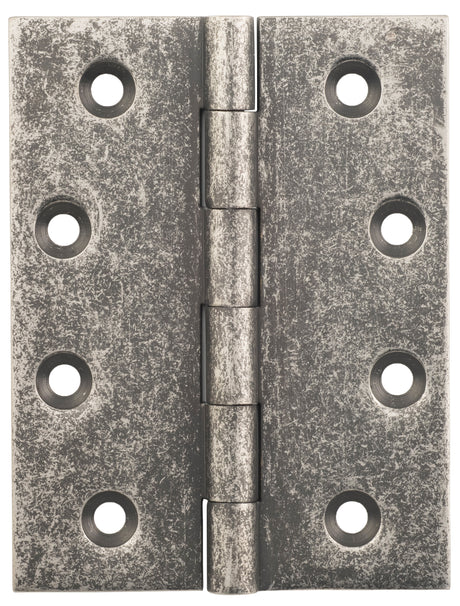 Tradco Fixed Pin Hinge Rumbled Nickel / Distressed Nickel 100 x 75mm