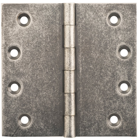 Tradco Fixed Pin Hinge Rumbled Nickel / Distressed Nickel 100 x 100mm