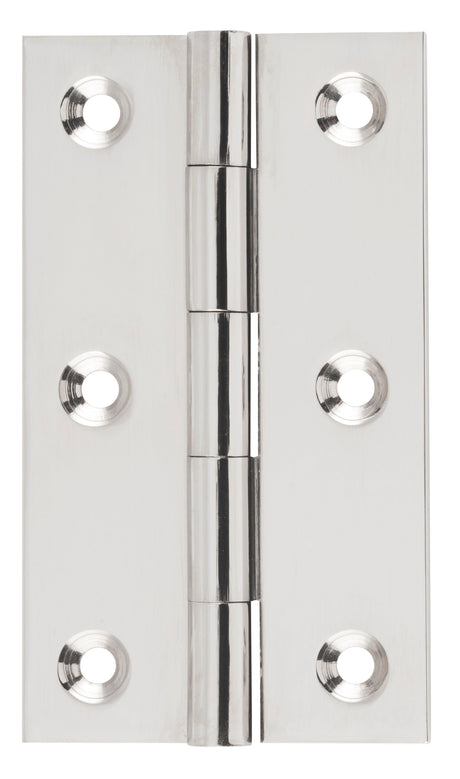 Tradco Fixed Pin Hinge Polished Nickel 89 x 50mm