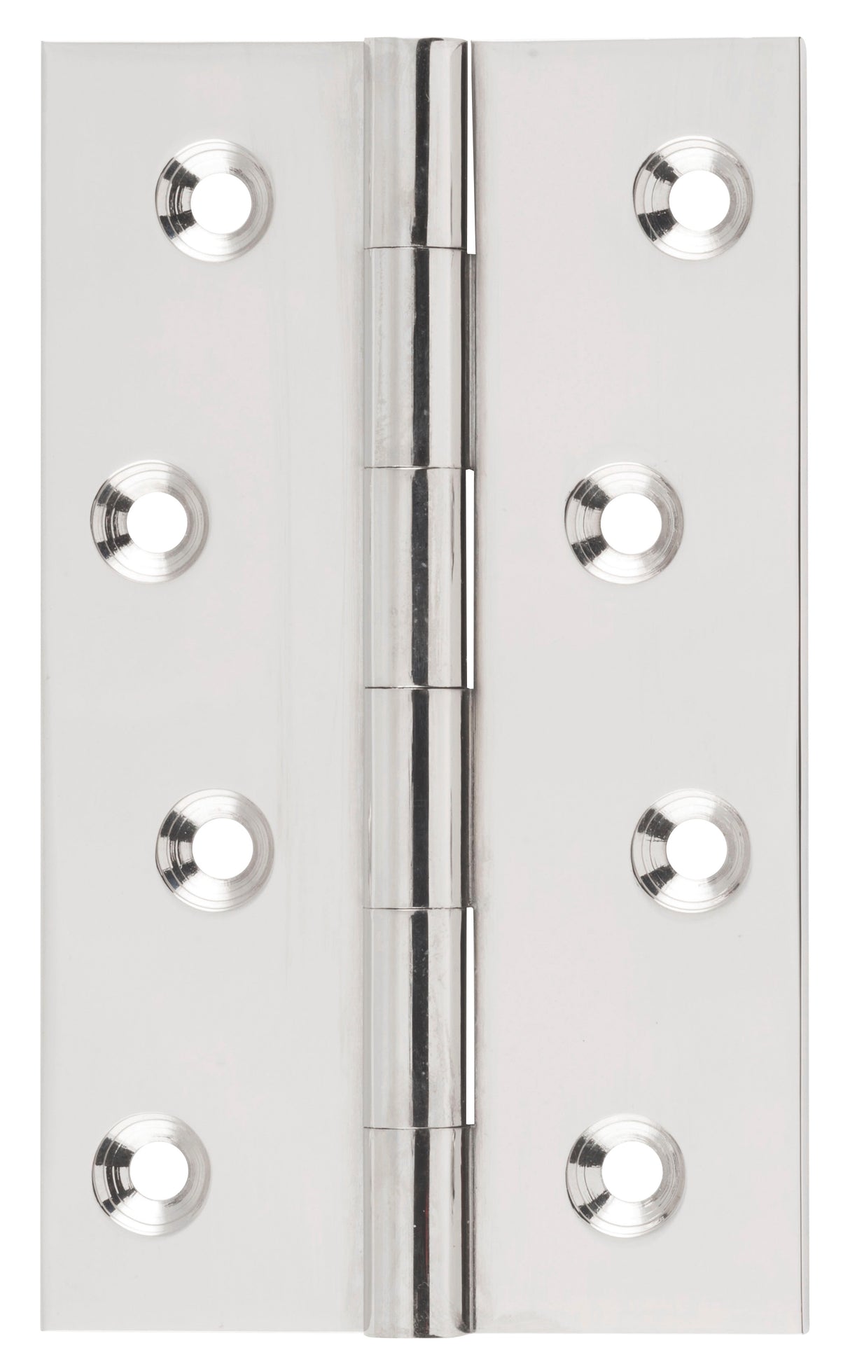 Tradco Fixed Pin Hinge Polished Nickel 100 x 60mm