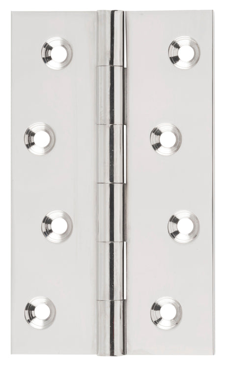 Tradco Fixed Pin Hinge Polished Nickel 100 x 60mm